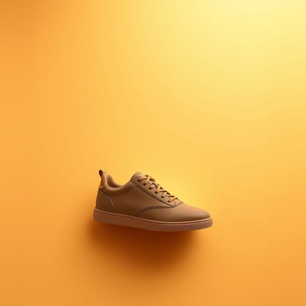 Ballerine Jasmin, chaussures femmes coloris sable, présentée sur fond crème chaud