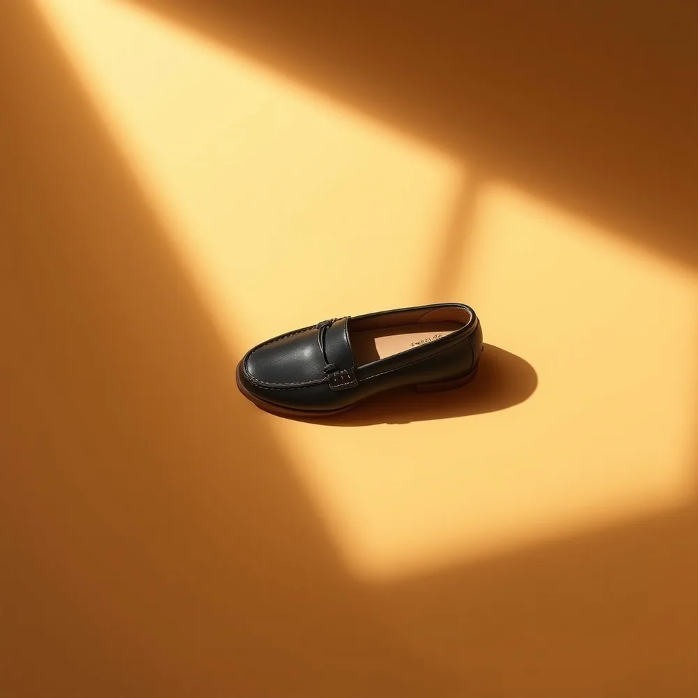 Marin Deauville, chaussure bateau homme coloris noir, présentée sur fond crème chaud