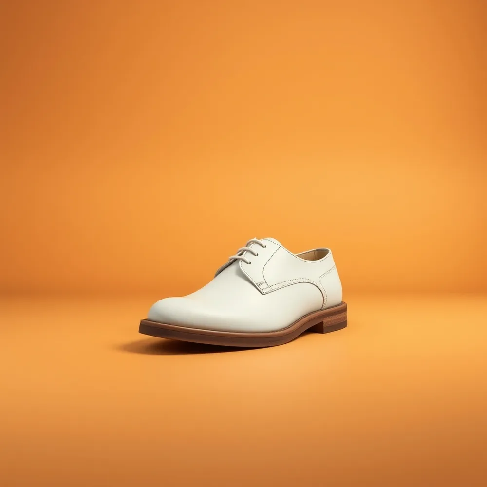 Noir Cuir Casa, chaussure noir homme coloris blanc, présentée sur fond crème chaud