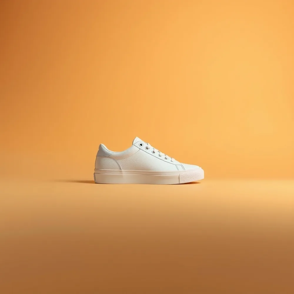 Skate Médina Femme, chaussure skate coloris blanc, présentée sur fond crème chaud